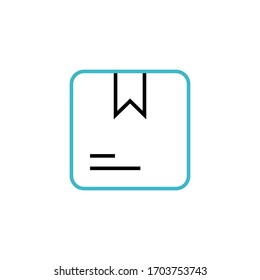 package icon two color line design vector illustration. isolated on white background