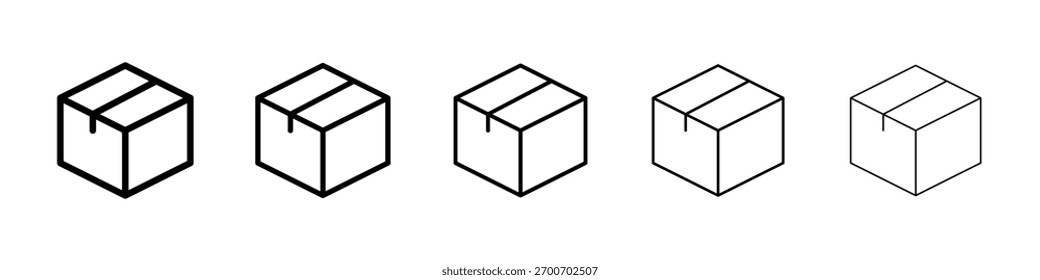 Ícone do pacote Ilustração de arte vetorial