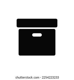 Vector de icono de paquete. Signo de caja