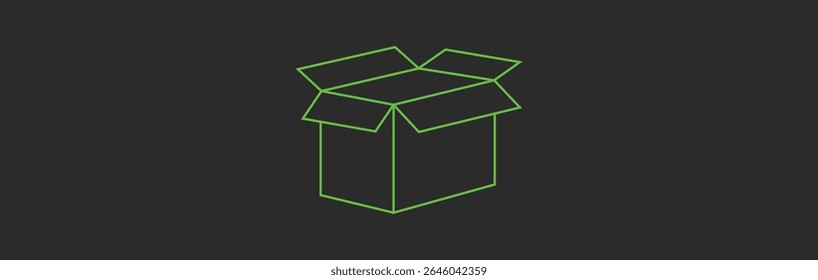 Empacotar design de vetor de ícone em fundo branco.