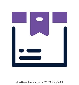 icono de paquete. icono de doble tono vectorial para tu sitio web, móvil, presentación y diseño de logotipo.