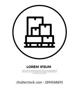 Package icon vector. Package icon. Eps 10 vector illustration.
