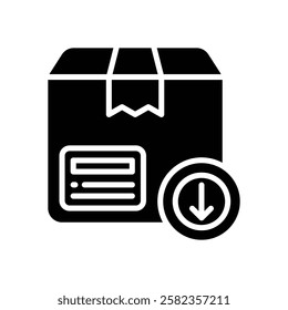 package icon. vector glyh icon for your website, mobile, presentation, and logo design.