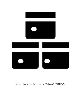 package icon. vector glyph icon for your website, mobile, presentation, and logo design.