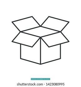 Package Icon Vector Illustration Logo Template