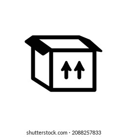 Package Icon - Vector Illustration . Parcel, Package, Open, Product, Logistic Icon .
