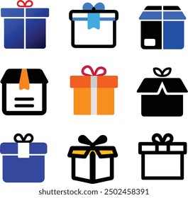 Package icon vector illustration style Flat