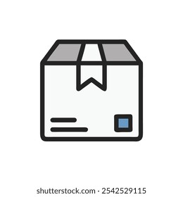 Estilo de Ilustración vectorial de icono de paquete