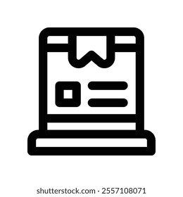 package icon. vector line icon for your website, mobile, presentation, and logo design.