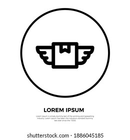 Package icon vector. Logistics icon. Eps10 vector illustration.