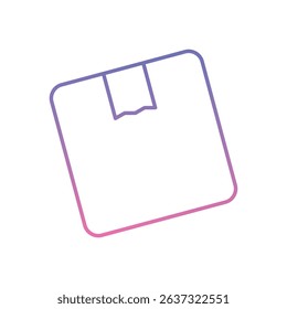 Package Icon vector stock illustration