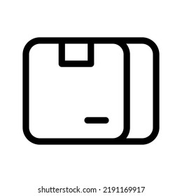 Ilustración de diseño del símbolo del vector del icono del paquete