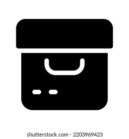 Ilustración de diseño del símbolo del vector del icono del paquete