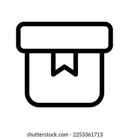 Ilustración de diseño del símbolo del vector del icono del paquete