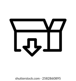 Package Icon Vector Symbol Design Illustration