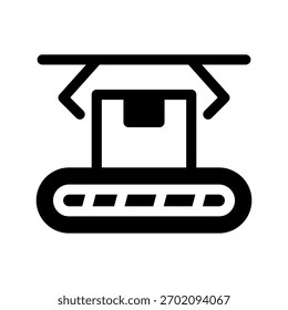 Vektorsymbol-Entwurfsgrafik für das Paketsymbol