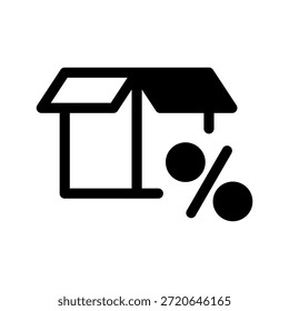 Vektorsymbol-Entwurfsgrafik für das Paketsymbol