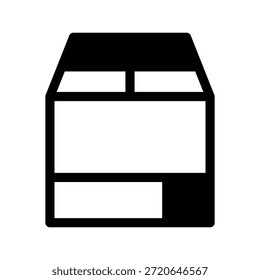 Ilustración de diseño de símbolo de Vector de icono de paquete