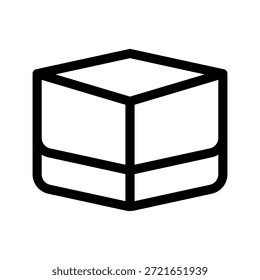 Vektorsymbol-Entwurfsgrafik für das Paketsymbol