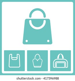 Package icons. Web vector graphic. Design collection.
