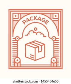 PACKAGE  AND ILLUSTRATION ICON CONCEPT