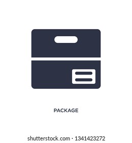 package isolated icon. Simple element illustration from delivery and logistic concept. package editable logo symbol design on white background. Can be use for web and mobile.