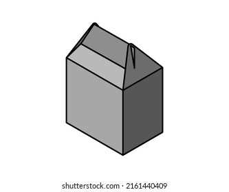 Package isometric design icon. Vector web illustration. 3d colorful concept
