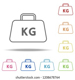 Package kg icon. Elements of Global Logistics in multi color style icons. Simple icon for websites, web design, mobile app, info graphics