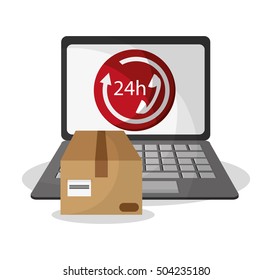 Package and laptop of delivery design
