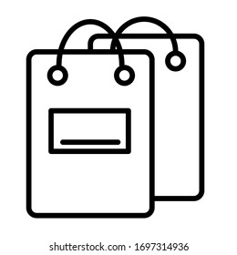 Package line icon vector illustration.