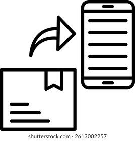 Package Line Vector Icon Design