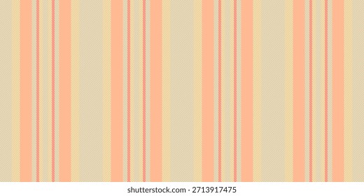 Líneas de paquete textura sin costuras, marca textil patrón de rayas. Modelo de fondo de Vertical de Vector de tela en naranja y paleta de colores claros.