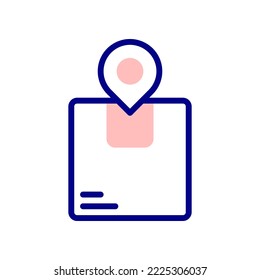 Icono Ubicación del paquete, para realizar el seguimiento del envío.