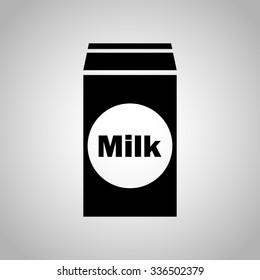 Package of milk icon