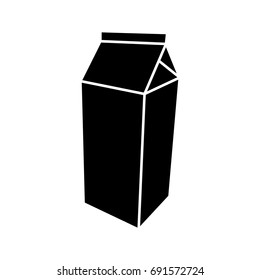 Package for milk icon .