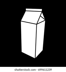 Package for milk icon .