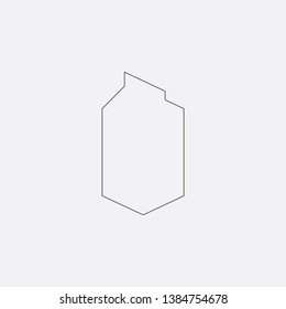 package milk icon sign signifier vector