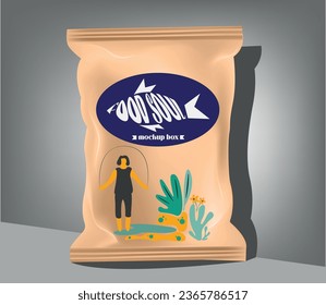 package mockup food products, vector illustration sports.