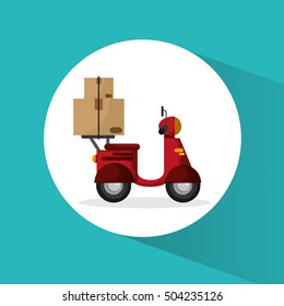 Package and motorcycle of delivery design