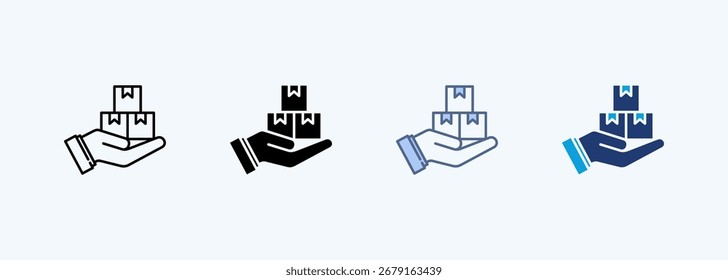 Coleção de Ícones de Vários Estilos do Pacote