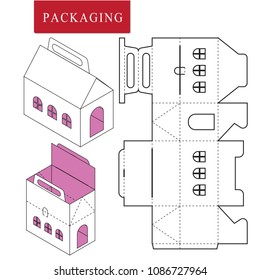 Package for object.Vector Illustration of Box.