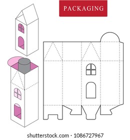 Package for object.Vector Illustration of Box.