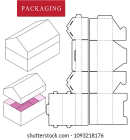 Package for object.Vector Illustration of Box.