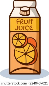 package orange juice icon. vector illustration in flat style