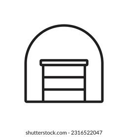 Package Outline Icon Vector Illustration