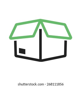 Package, parcel, gift, box icon vector image. Can also be used for eCommerce, shopping, business. Suitable for web apps, mobile apps and print media.