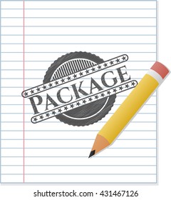 Package pencil effect