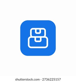 package pile icon sign vector