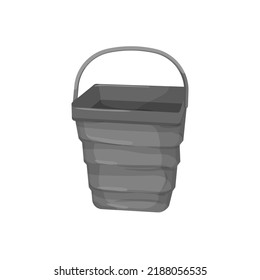 package plastic bucket container cartoon. package plastic bucket container sign. isolated symbol vector illustration