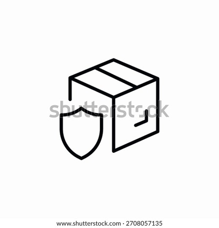 package protection icon sign vector